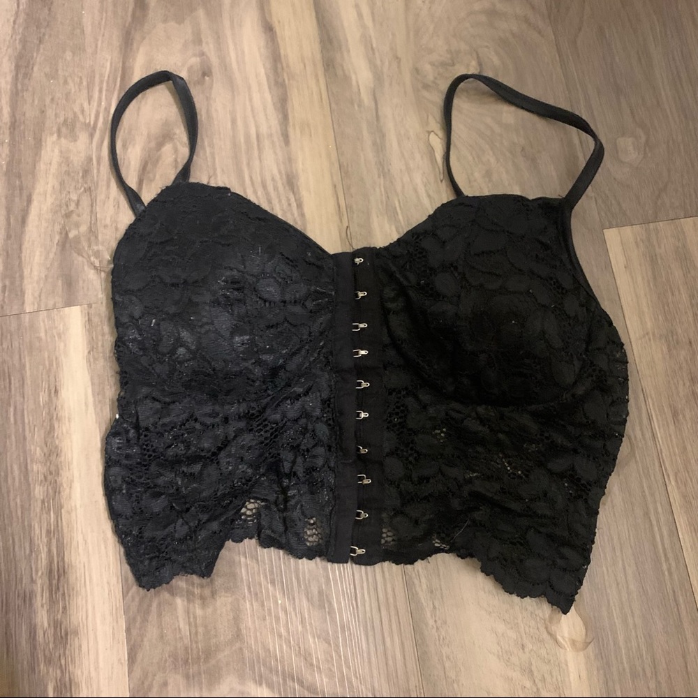 Bozzolo Black Bralette Size Medium